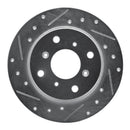R1 86-96 Acura Legend Rear Left Drilled & Slotted Silver Brake Rotor