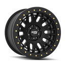 Dirty Life DT-3 17X9 5x127 -12 Offset - Satin Black w/ Simulated Beadlock
