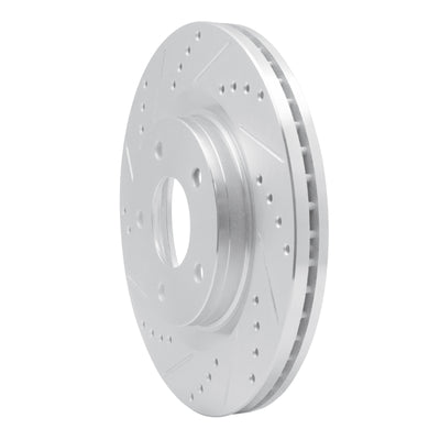 R1 11-19 Nissan Sentra Front Drilled & Slotted Silver Brake Rotor Set