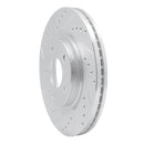 R1 11-19 Nissan Sentra Front Drilled & Slotted Silver Brake Rotor Set