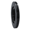 R1 18-25 Subaru WRX STI Front Right Drilled & Slotted Black Brake Rotor