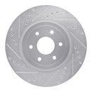 R1 08-11 Nissan Pathfinder Front Drilled & Slotted Silver Brake Rotor Set