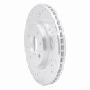 R1 90-93 Asuna SUNFIRE Rear Left Drilled & Slotted Silver Brake Rotor