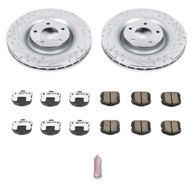 Power Stop 06-13 Chevrolet Corvette Front & Rear Z26 Street Warrior Brake Kit
