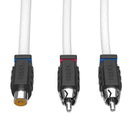 DS18 Marine Grade Tinned Copper OFC RCA Wires 1 Female to 2 Male Splitter