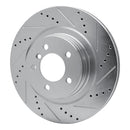 R1 06-09 Land Rover Range Rover Front Right Drilled & Slotted Silver Brake Rotor