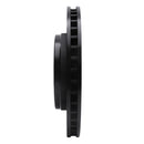 R1 07-18 Jeep Wrangler Front Right Drilled & Slotted Black Brake Rotor