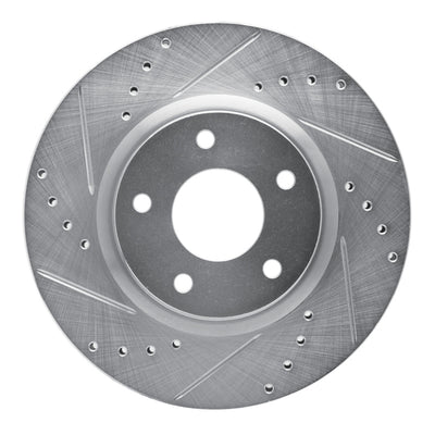 R1 19-24 Nissan Altima Front & Rear Drilled & Slotted Silver Brake Rotor Set