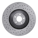 DFC 16-18 Ford Mustang Right Front Drilled Brake Rotor
