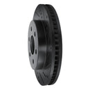 R1 98-99 Cadillac DEVILLE Front Right Drilled & Slotted Black Brake Rotor