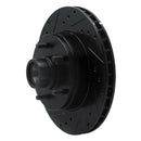 R1 91-96 Buick COMMERCIAL CHASSIS Front Left Drilled & Slotted Black Brake Rotor
