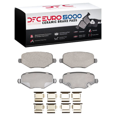 DFC 12-16 Chrysler Town & Country (Van) Rear Drill/Slot Geoperf Rotors EU 5000 Ceramic Pads w/HW