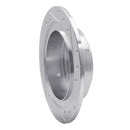 R1 00-06 Subaru Outback Rear Left Drilled & Slotted Silver Brake Rotor