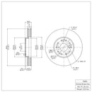 DFC 92-00 Lexus SC400 Front Geospec Rotors w/4000 HybriDynamic Brake Pads w/Hardware