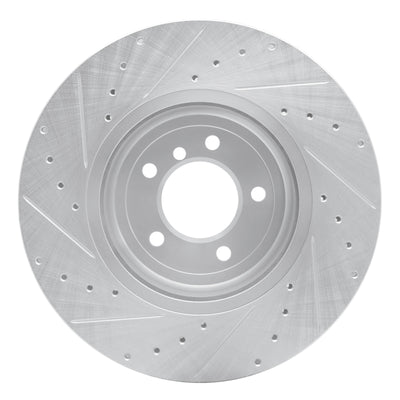 R1 04-10 BMW 535i Front & Rear Drilled & Slotted Silver Brake Rotor Set