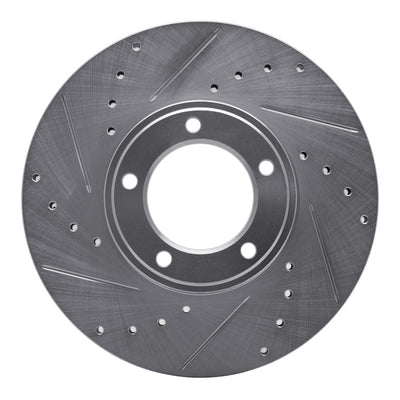R1 71-97 Jaguar XJRS Front Drilled & Slotted Silver Brake Rotor Set