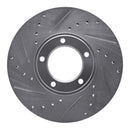 R1 71-97 Jaguar XJRS Front Drilled & Slotted Silver Brake Rotor Set