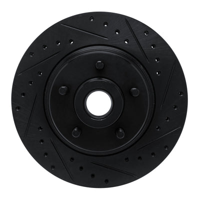 R1 74-84 Chrysler Imperial Front Right Drilled & Slotted Black Brake Rotor