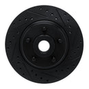 R1 74-84 Chrysler Imperial Front Right Drilled & Slotted Black Brake Rotor