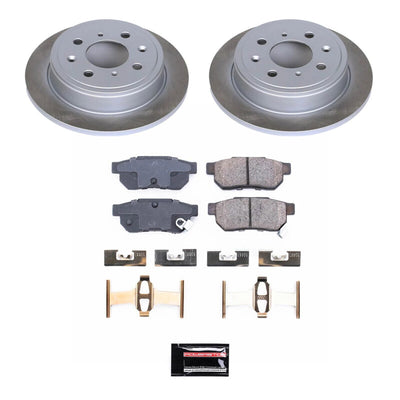 Power Stop 92-95 Honda Civic Front and Rear Semi-Coated Rotor Kit