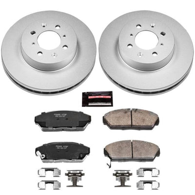 Power Stop 90-93 Acura Integra Front & Rear Z17 Evolution Geomet Coated Brake Kit