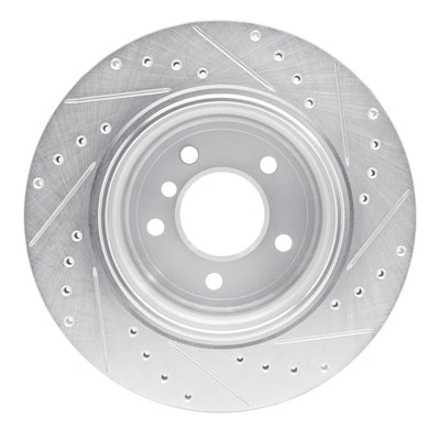 R1 06-10 BMW 528xi Front & Rear Drilled & Slotted Silver Brake Rotor Set