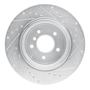 R1 06-10 BMW 528xi Front & Rear Drilled & Slotted Silver Brake Rotor Set