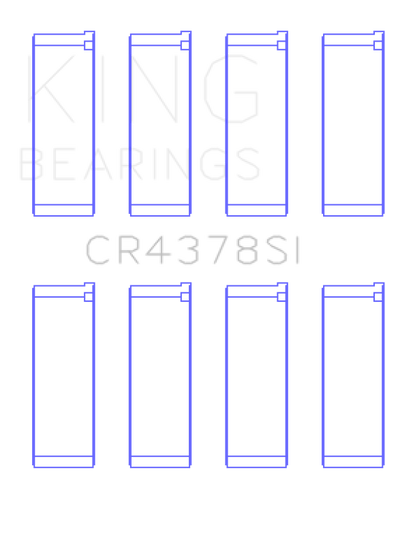 King Engine Bearings Hyundai G4Hc/G4Hg Epsilon/(Size +0.50mm) Connecting Rod Bearing Set