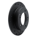 R1 83-98 Chevrolet Tracker Front Right Drilled & Slotted Black Brake Rotor