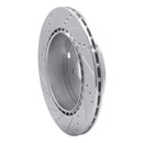R1 17-25 Subaru BRZ Rear Right Drilled & Slotted Silver Brake Rotor