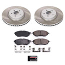 Power Stop 10-14 Subaru Legacy Front and Rear Semi-Coated Rotor Kit