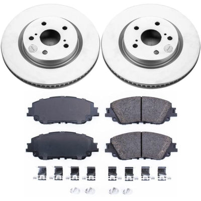 Power Stop 2019 Lexus ES350 Front & Rear Z17 Evolution Geomet Coated Brake Kit