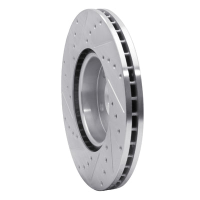 R1 07-18 Land Rover Range Rover Evoque Front Drilled & Slotted Silver Brake Rotor Set