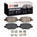 DFC 17-17 Ford Explorer Rear Drilled & Slotted Geoperformance Rotors 5000 Advanced Pads w/Hardware