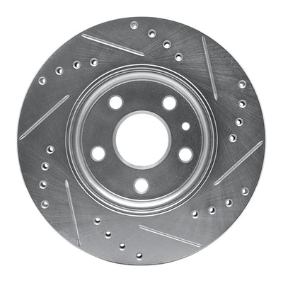 R1 11-23 Chevrolet Cruze Front Drilled & Slotted Silver Brake Rotor Set