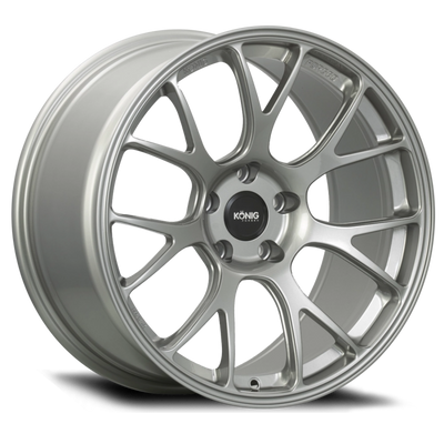 Konig Forged F1M 18X12 5X130 ET65 Ash Silver Knurled Bead