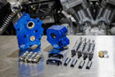 S&S Cycle 2017+ M8 Oil Cooled Cam Chest Kit w/o Cam - Chrm Pushrod Tubes & Chain Tensioner Incl. VVT