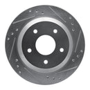 R1 1985-92 Pontiac Firebird Rear Drill & Slot Silver Rotors