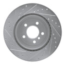 R1 11-16 BMW 535d xDrive Front & Rear Drilled & Slotted Silver Brake Rotor Set