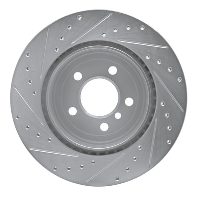 R1 11-16 BMW 528i Front & Rear Drilled & Slotted Silver Brake Rotor Set