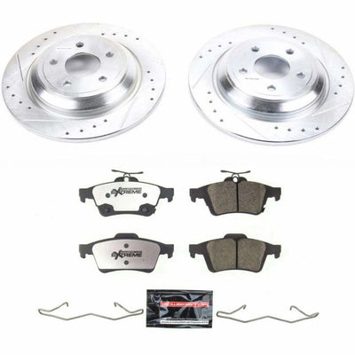 Power Stop 16-18 Ford Focus Front & Rear Z26 Street Warrior Brake Kit