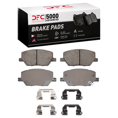 DFC 15-21 Fiat 500X Front Drilled & Slotted Geoperformance Rotors 5000 Advanced Pads w/Hardware