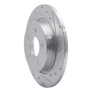R1 12-18 Ford Focus Front & Rear Drilled & Slotted Silver Brake Rotor Set