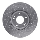 R1 05-16 Hyundai Sonata Front & Rear Drilled & Slotted Silver Brake Rotor Set