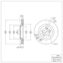 DFC 14-20 Acura MDX Front GeoSPEC Coated Rotor