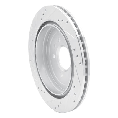 R1 13-19 Cadillac ATS Rear Drilled & Slotted Silver Brake Rotor Set