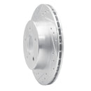 R1 1987-1989 Nissan 300ZX Rear Drill & Slot Silver Rotors