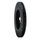 R1 82-85 Nissan 720 Datsun Front Right Drilled & Slotted Black Brake Rotor