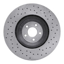 DFC 16-18 Ford Mustang Right Front Drilled Brake Rotor