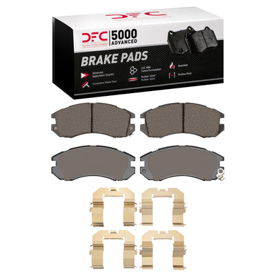 DFC 90-96 Subaru Legacy Front 5000 Advanced Ceramic Brake Pads and Hardware Kit
